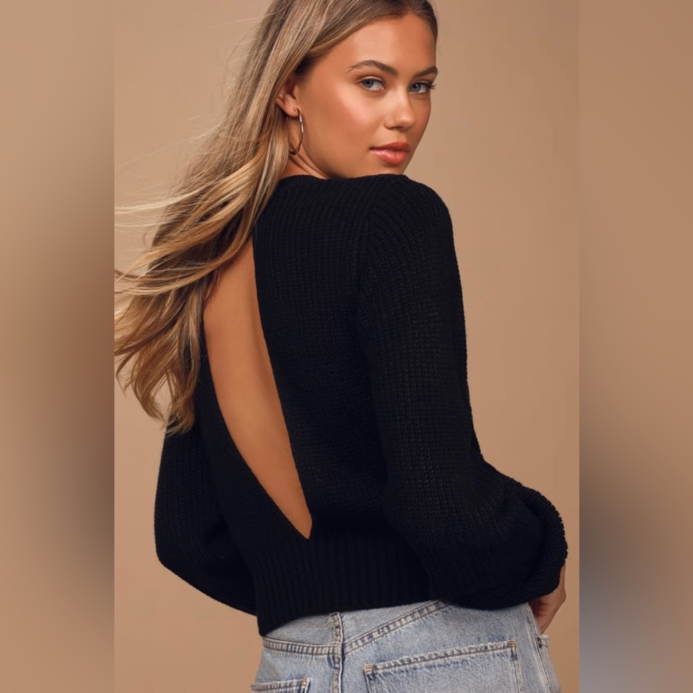 LULU’s | Knit Backless Sweater